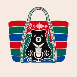 OpenFormosa BlackBear-ASR — Formosan black bear woven-bag icon